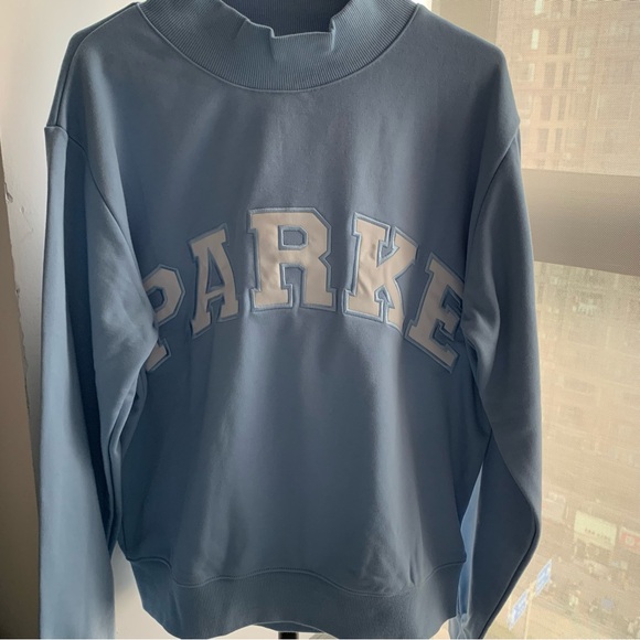 Parke Light Blue Women's Mockneck Sweatshirt Heritage
